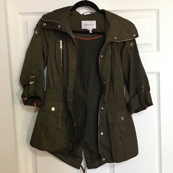 BCBG Green Jacket with orange piping - Picture 10 of 12